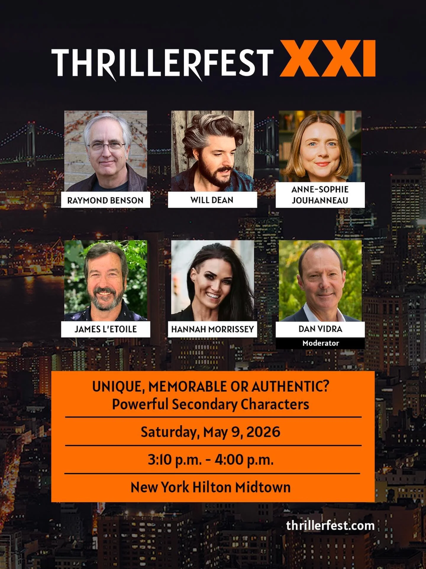 Thrilled to be joining this stacked author panel to talk about Powerful Secondary Characters! You know the ones - the foils, the rivals, the loyal sidekicks. Come hang out with us at the New York Hilton Midtown on Saturday, May 9 and we&rsquo;ll brea