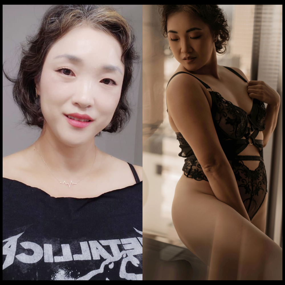 Before and after professional glam