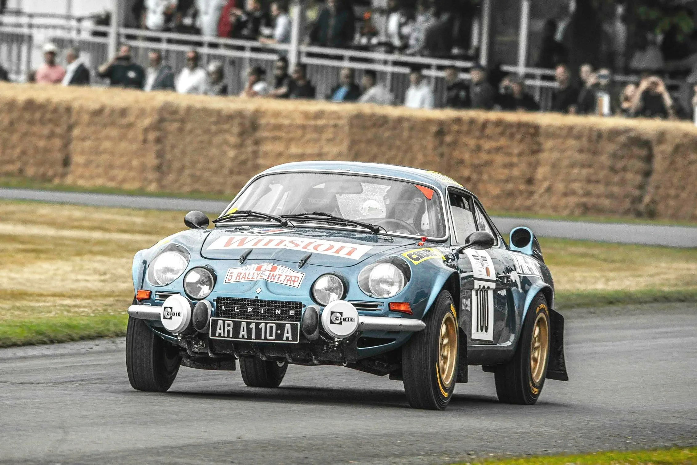 A classic Renault Alpina sports car at Goodwood Festival of Speed