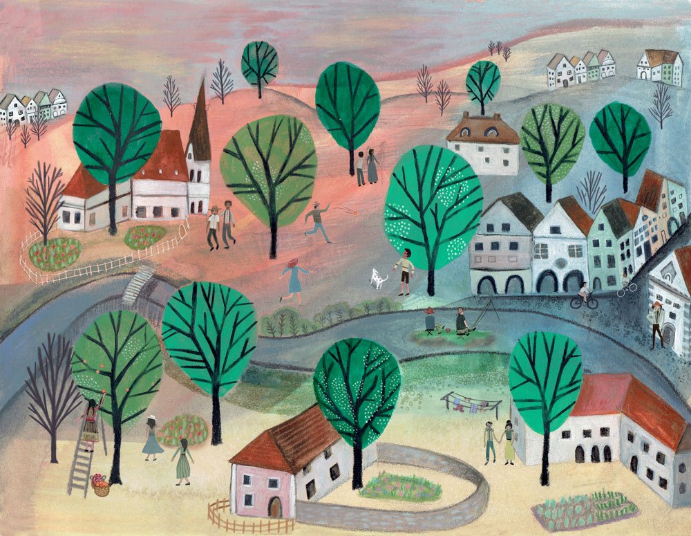Cesky Krumlov Village