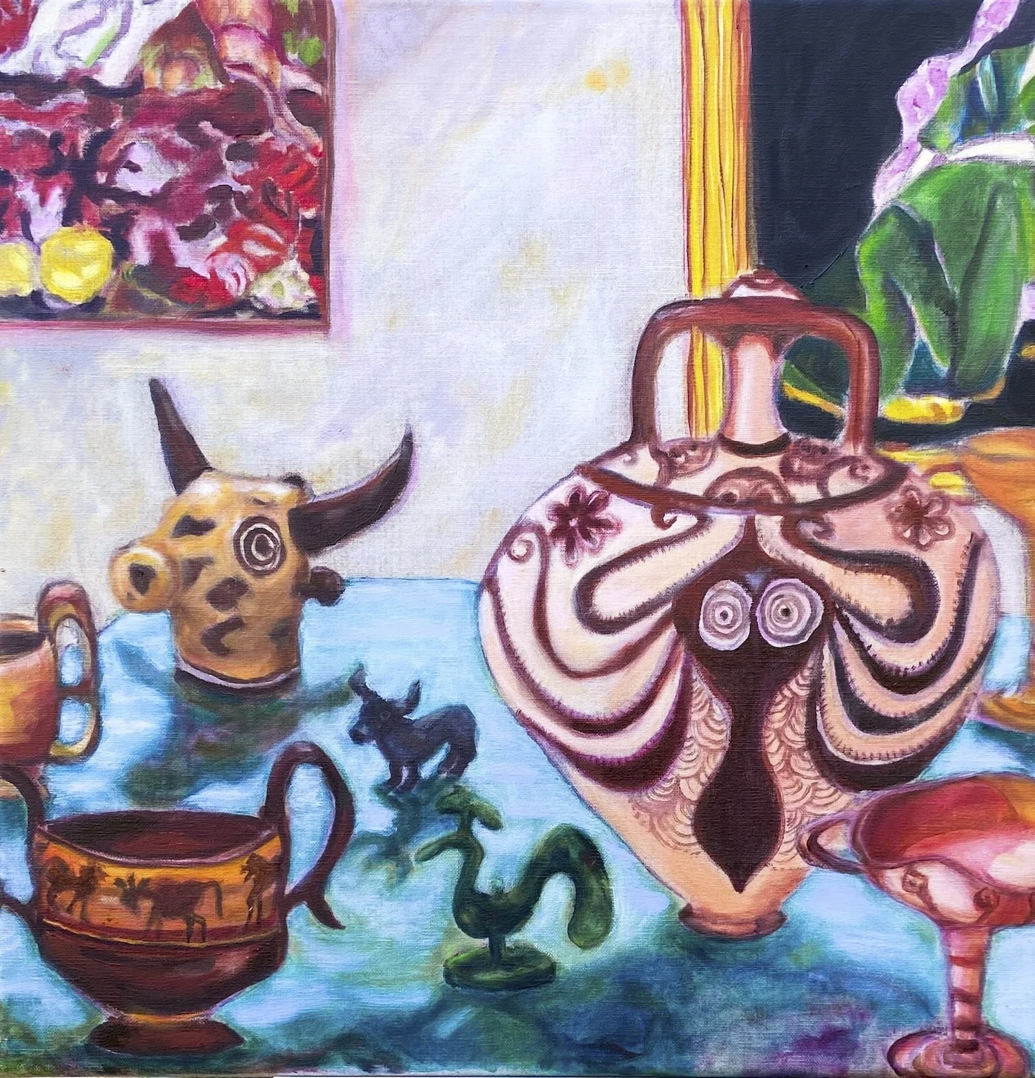 Day at the Met (20" x 20", oil on linen)