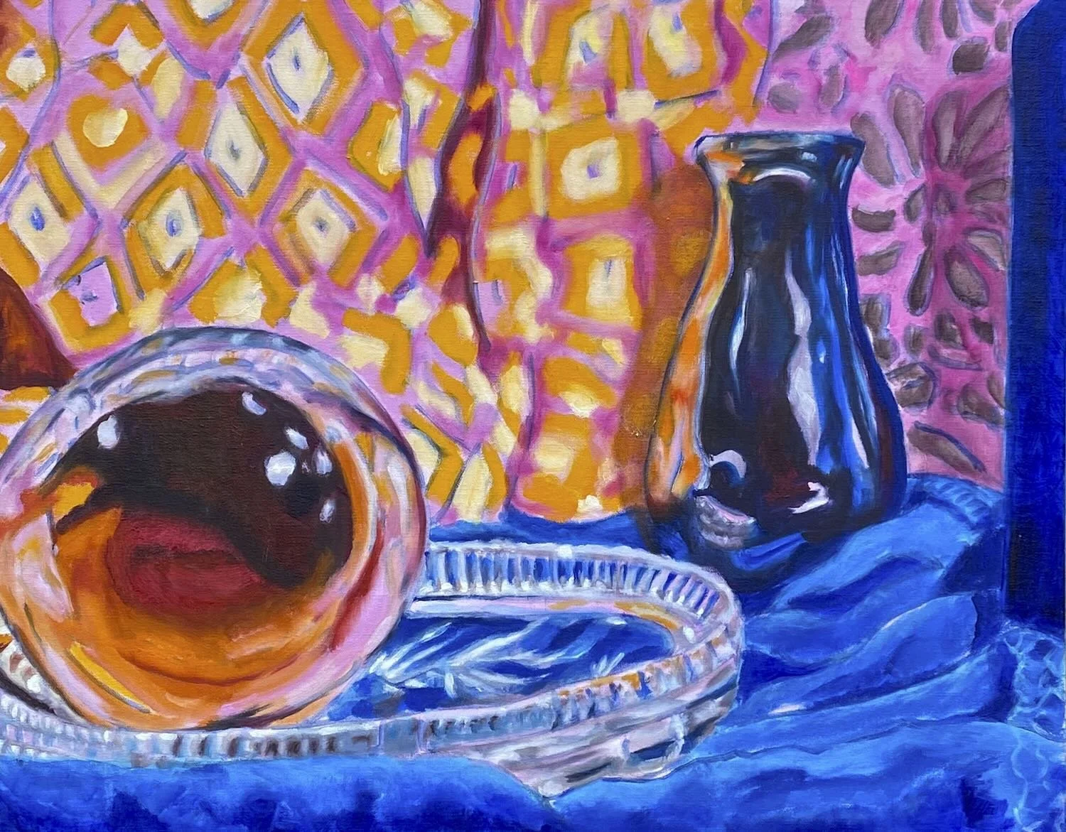 Crystal and Silver (16" x 20" oil on canvas board)