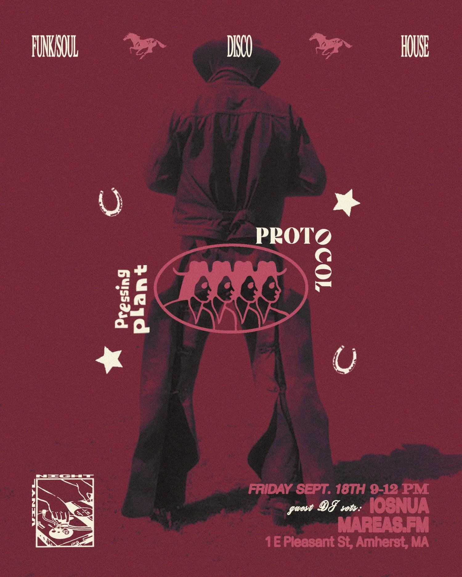 @pressing_plant is back Friday September 18th! 

Sets by @iosnua and @mareas.fm spinning funk, soul, disco, and house. 

No cover, we&rsquo;ll see you there 🧡