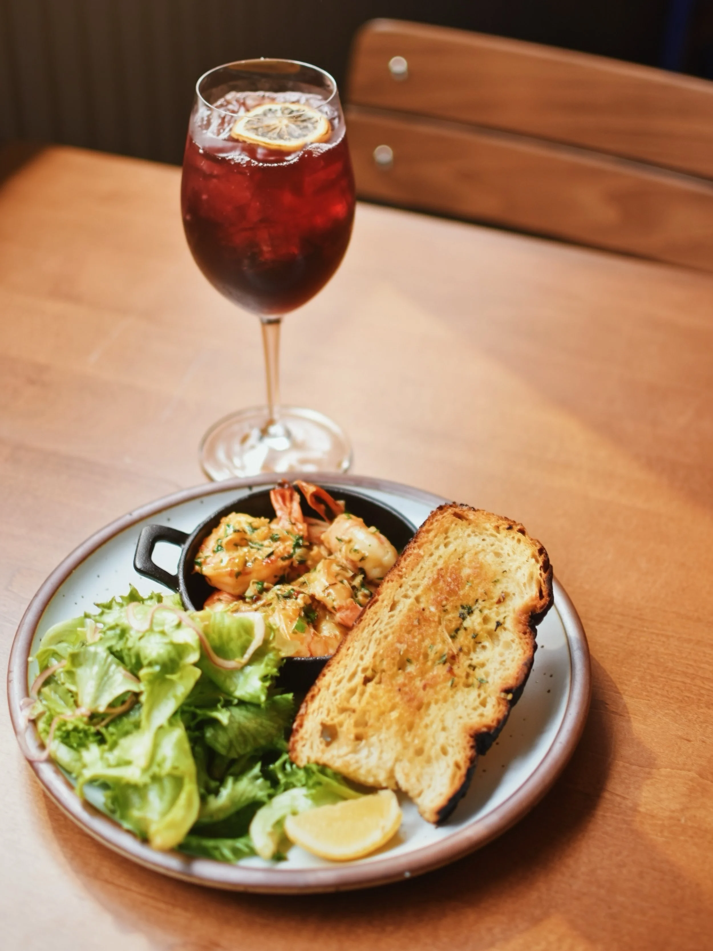 It&rsquo;s Amherst Restaurant Week (and green garlic season for all who celebrate!) 

The featured dish this week is our Green Garlic Shrimp:
Marinated Black tiger shrimp, fresh local herbs, spicy greens, house focaccia

Stop by any day between now a