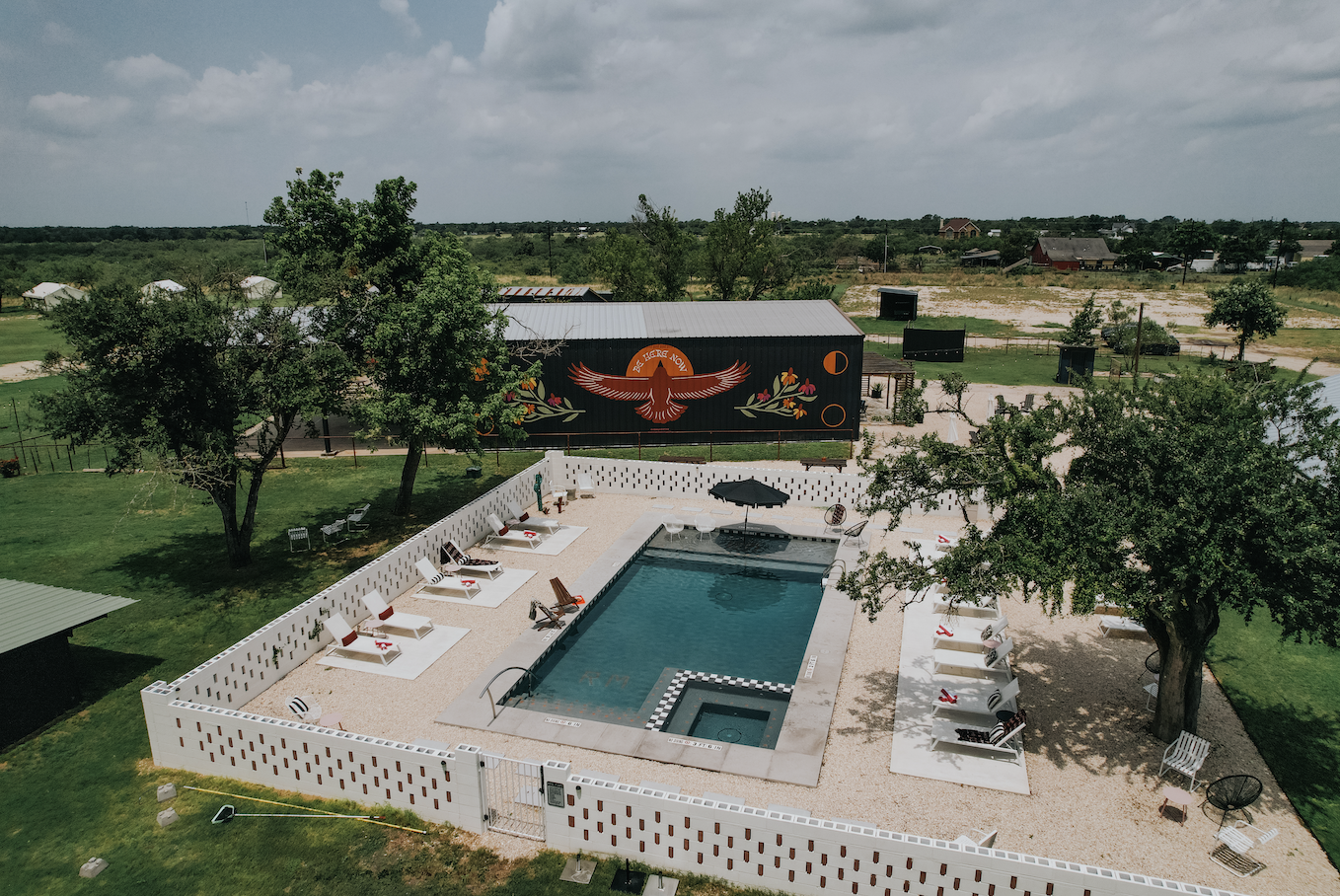 Rancho Moonrise pool in Manor, TX