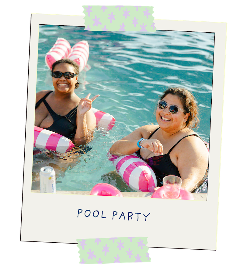 Pool Party at the annual YouMeShe Fest in Manor, TX