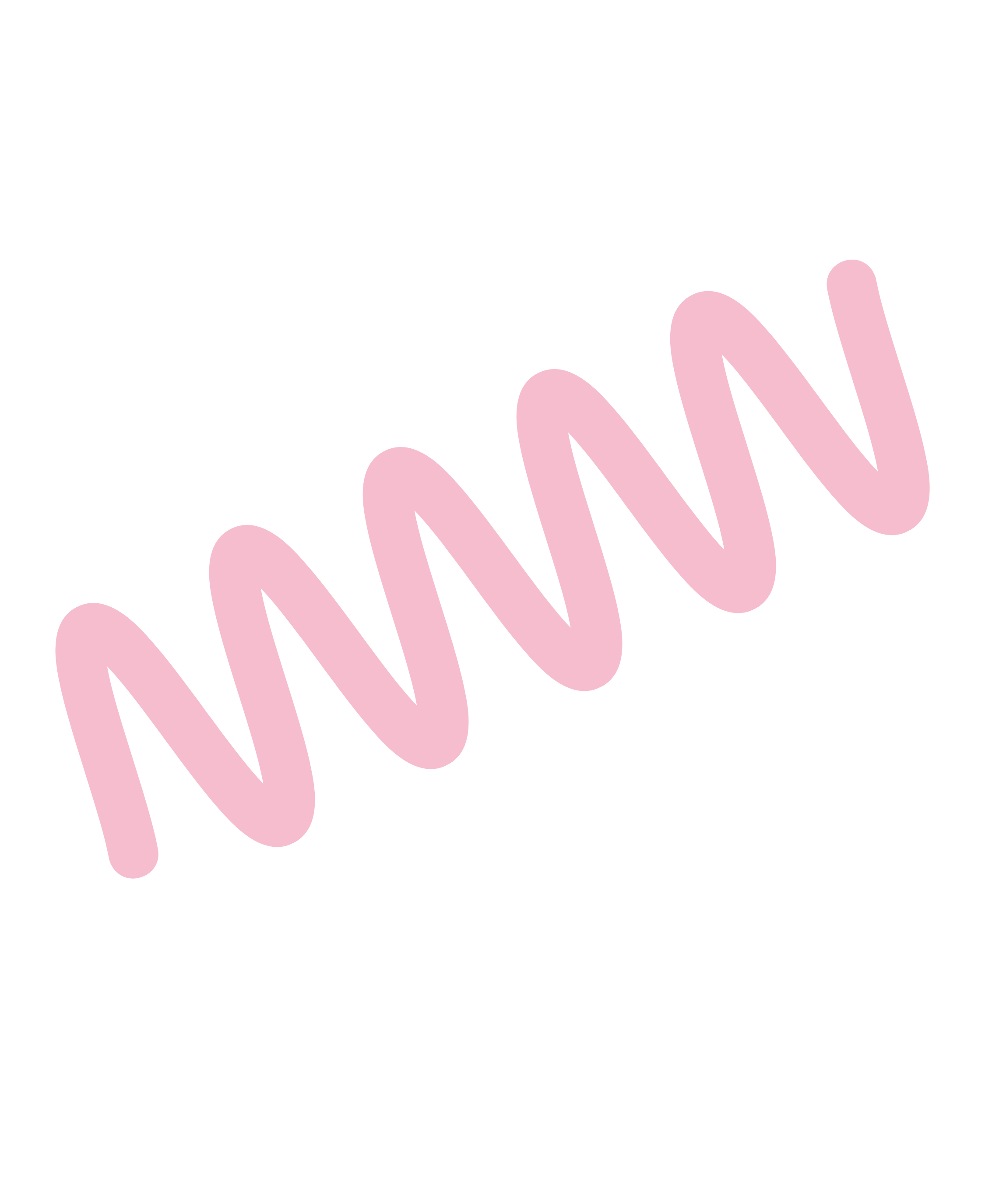 Pink Squiggle Right, YouMeShe branding assets