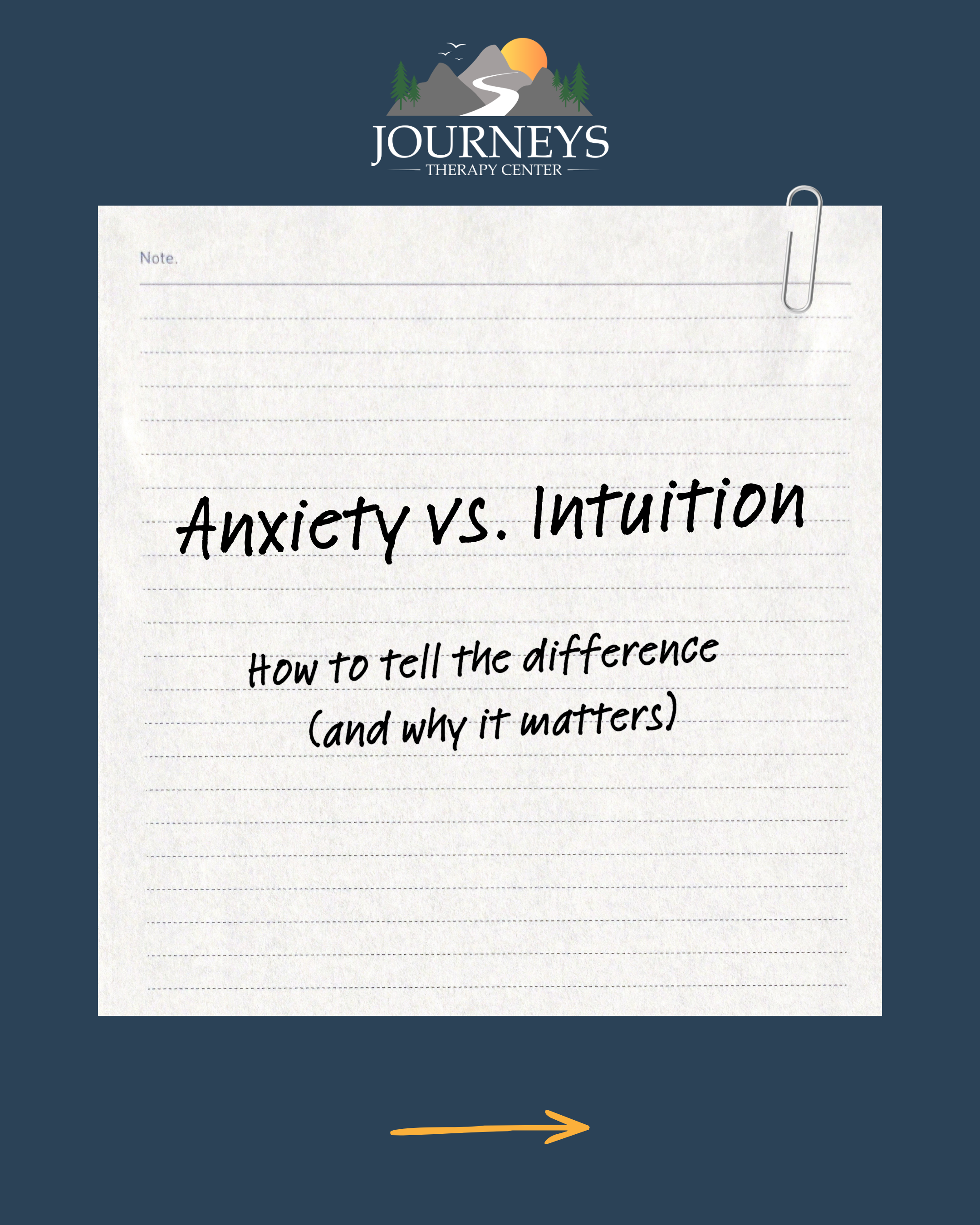 Anxiety vs. Intuition: How to Tell the Difference (And Why It Matters)