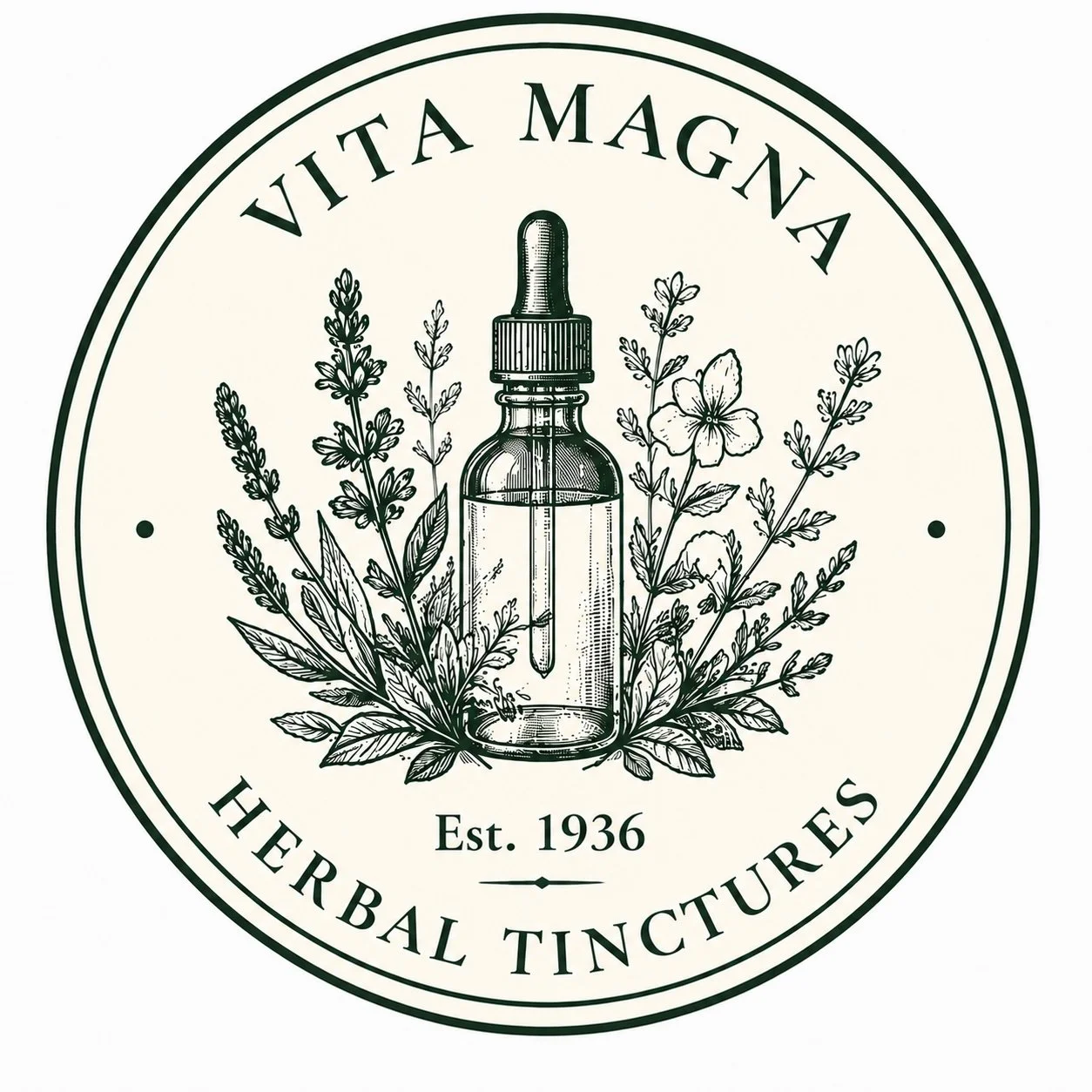 Herbal tinctures at Vita Magna, individually selected as part of a personalised herbal medicine and phytotherapy approach.
