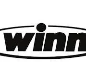 Logo with the word 'winn' and a dot above the 'i', surrounded by a curved line.