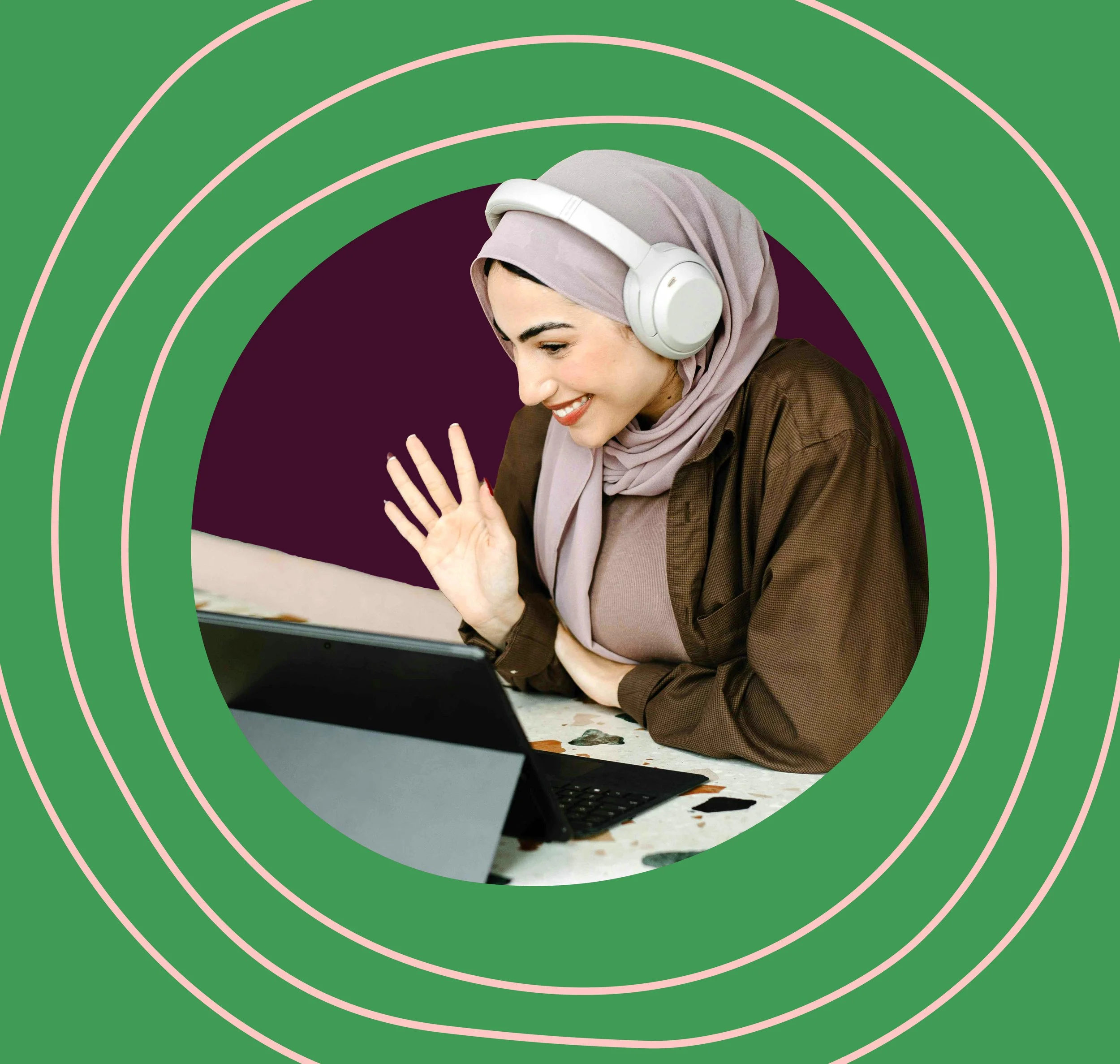 Remote client meeting for communications strategy and website planning.