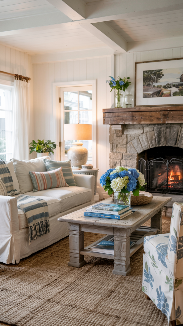 6 Simple Ways to Get the Coastal Cottage Look (+15 Stunning Living Room ...
