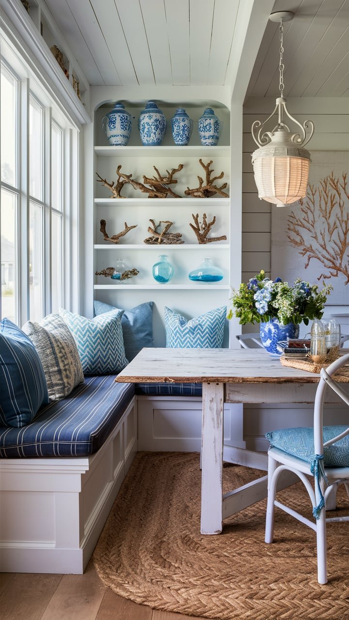 33 Coastal Breakfast Nook Ideas — Coastal Cottage by Celeste