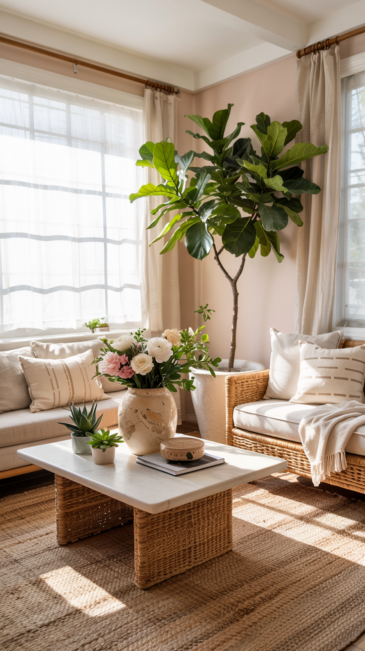 Pink Coastal Living Room Ideas: 12 Designer-Approved Ways to Get the Look