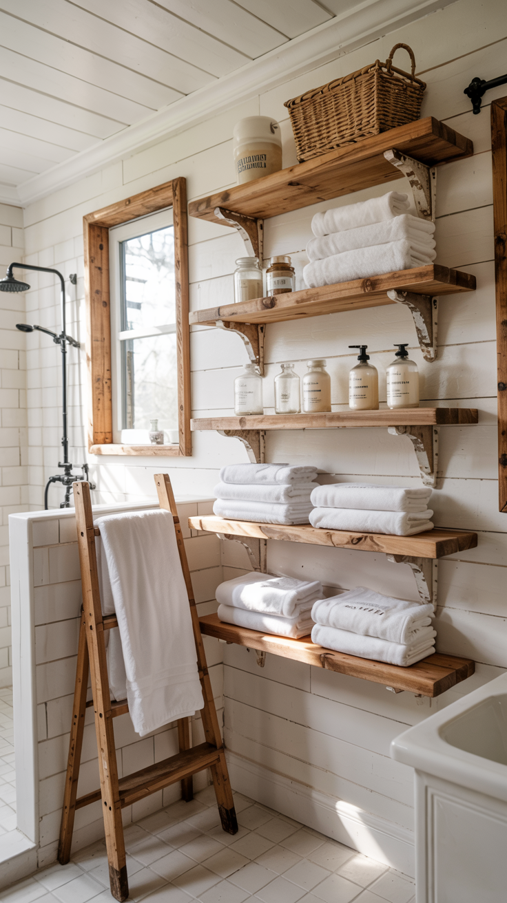 12 Small Beach Cottage Bathroom Storage Ideas That Maximize Space ...