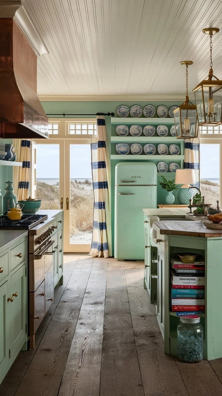 22 Serene Green Cottage Kitchen Ideas — Coastal Cottage by Celeste