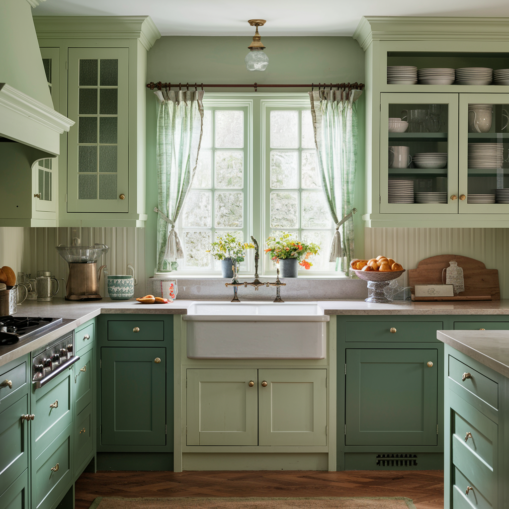 22 Serene Green Cottage Kitchen Ideas — Coastal Cottage by Celeste