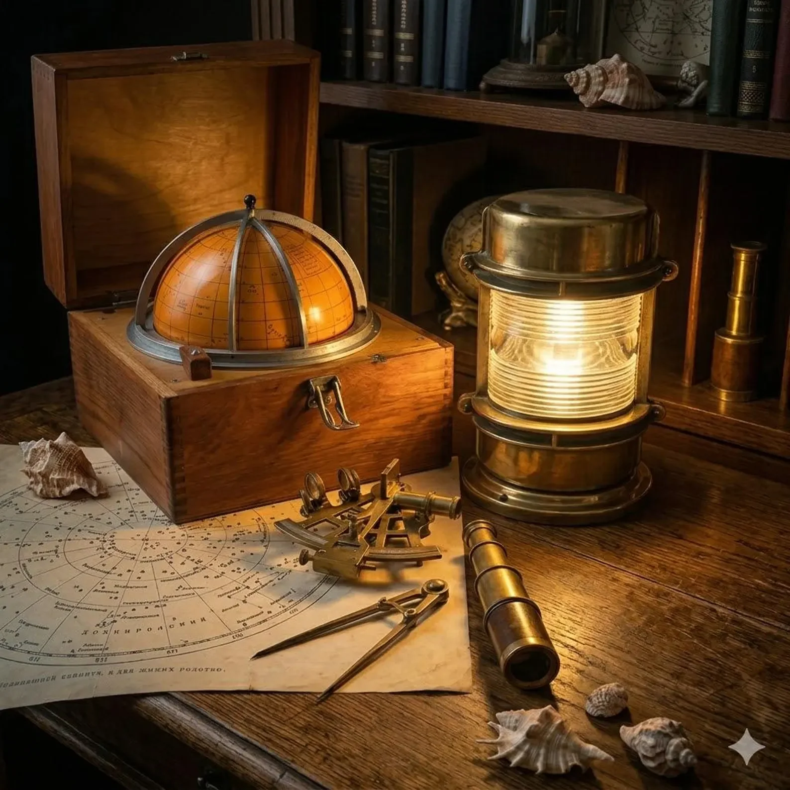 Vintage Italian Brass Marine Bulkhead Light