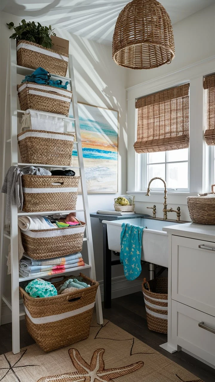 15 Coastal Chic Laundry Room Ideas — Coastal Cottage by Celeste