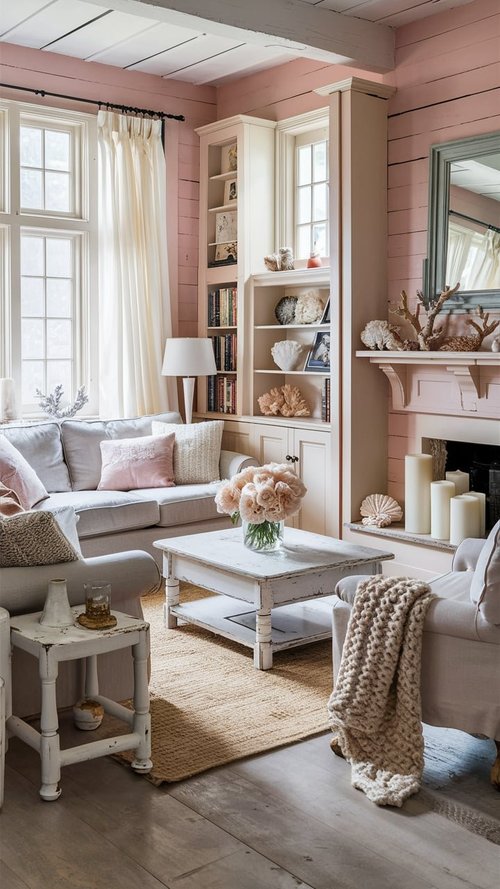 11 Inspirational Pink Coastal Home Decor Ideas — Celeste's Coastal Cottage