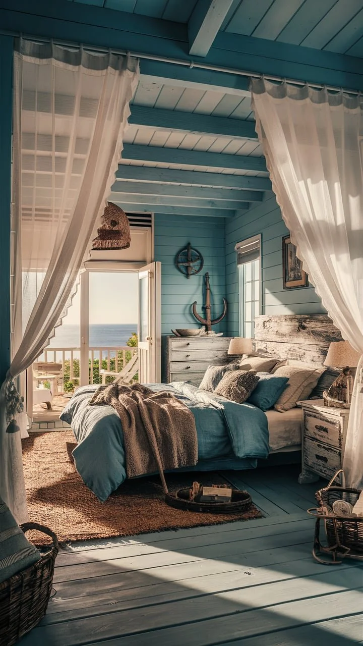 20 Inspiring Ideas to Creating the Perfect Coastal Blue Bedroom ...