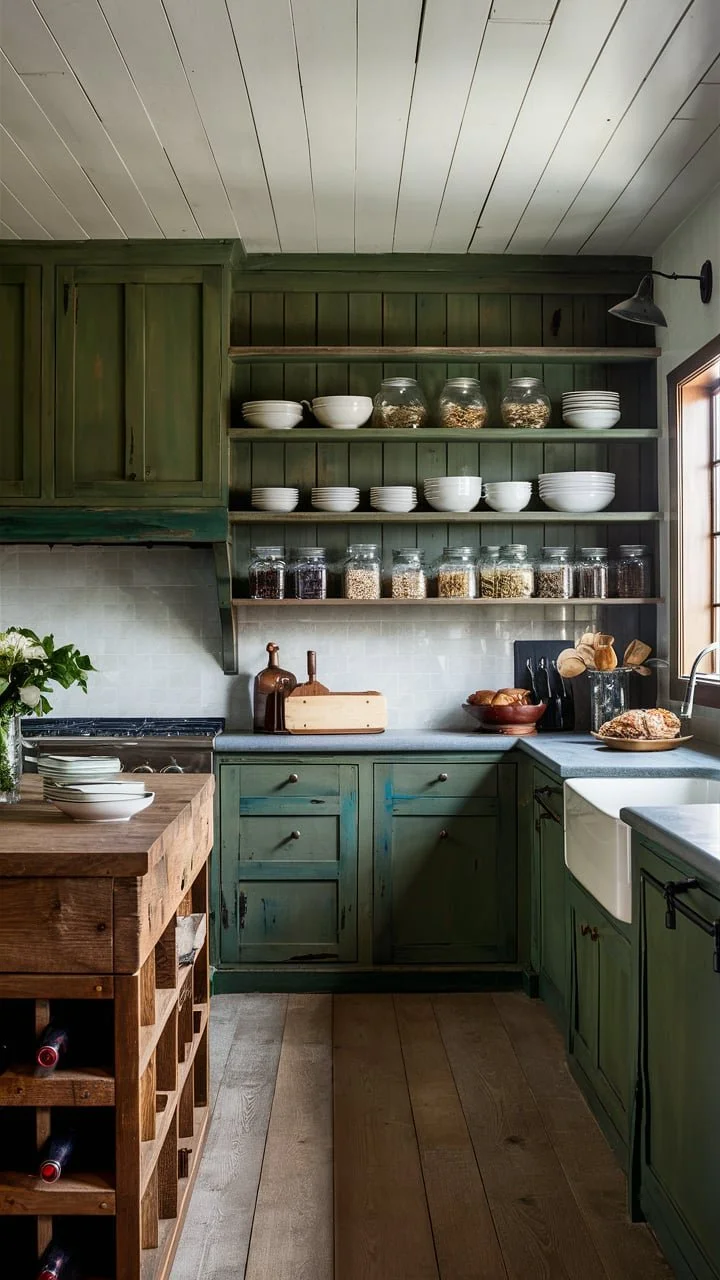 22 Serene Green Cottage Kitchen Ideas — Coastal Cottage by Celeste