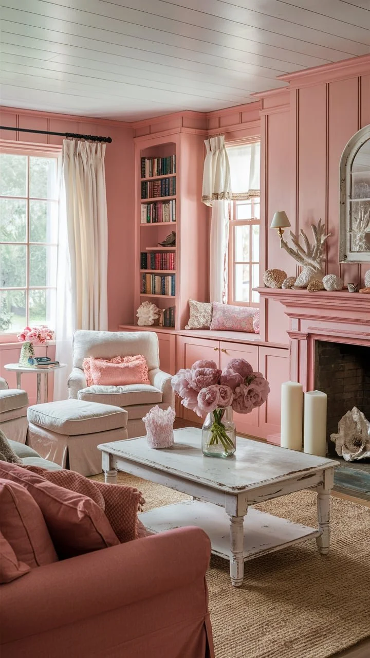 11 Inspirational Pink Coastal Home Decor Ideas — Celeste's Coastal Cottage