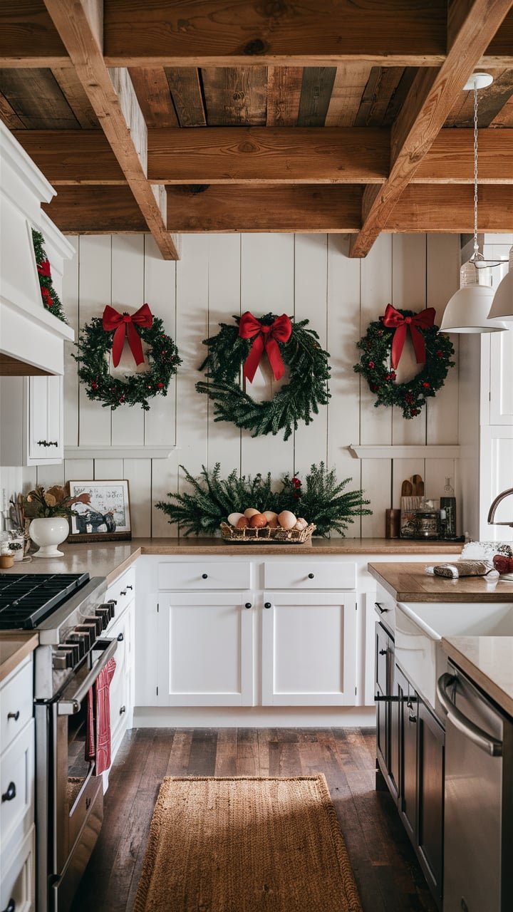 Stunning Coastal Cottage Kitchens Decked Out for Christmas — Celeste's ...