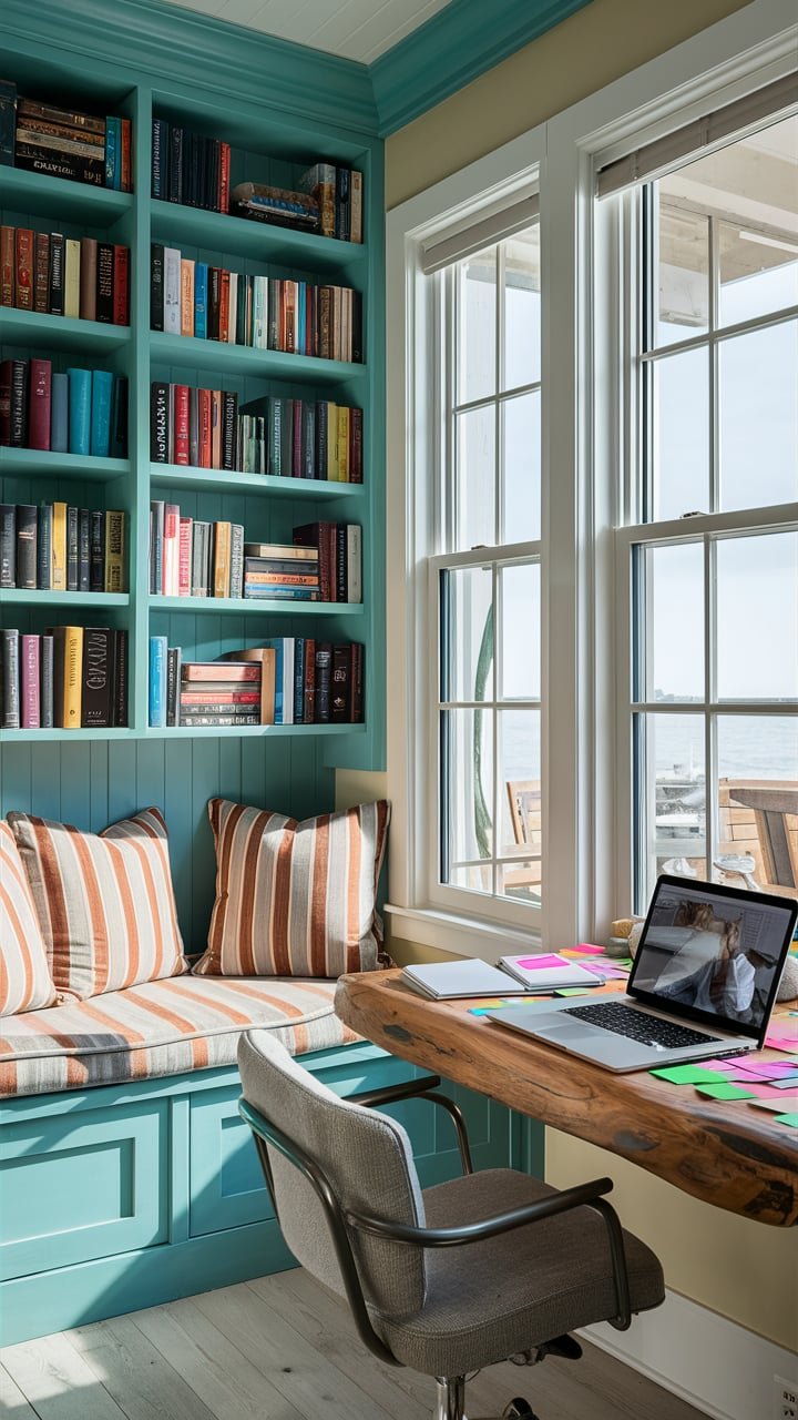 Charming Workspace: Cozy Coastal Cottage Office Designs — Coastal ...