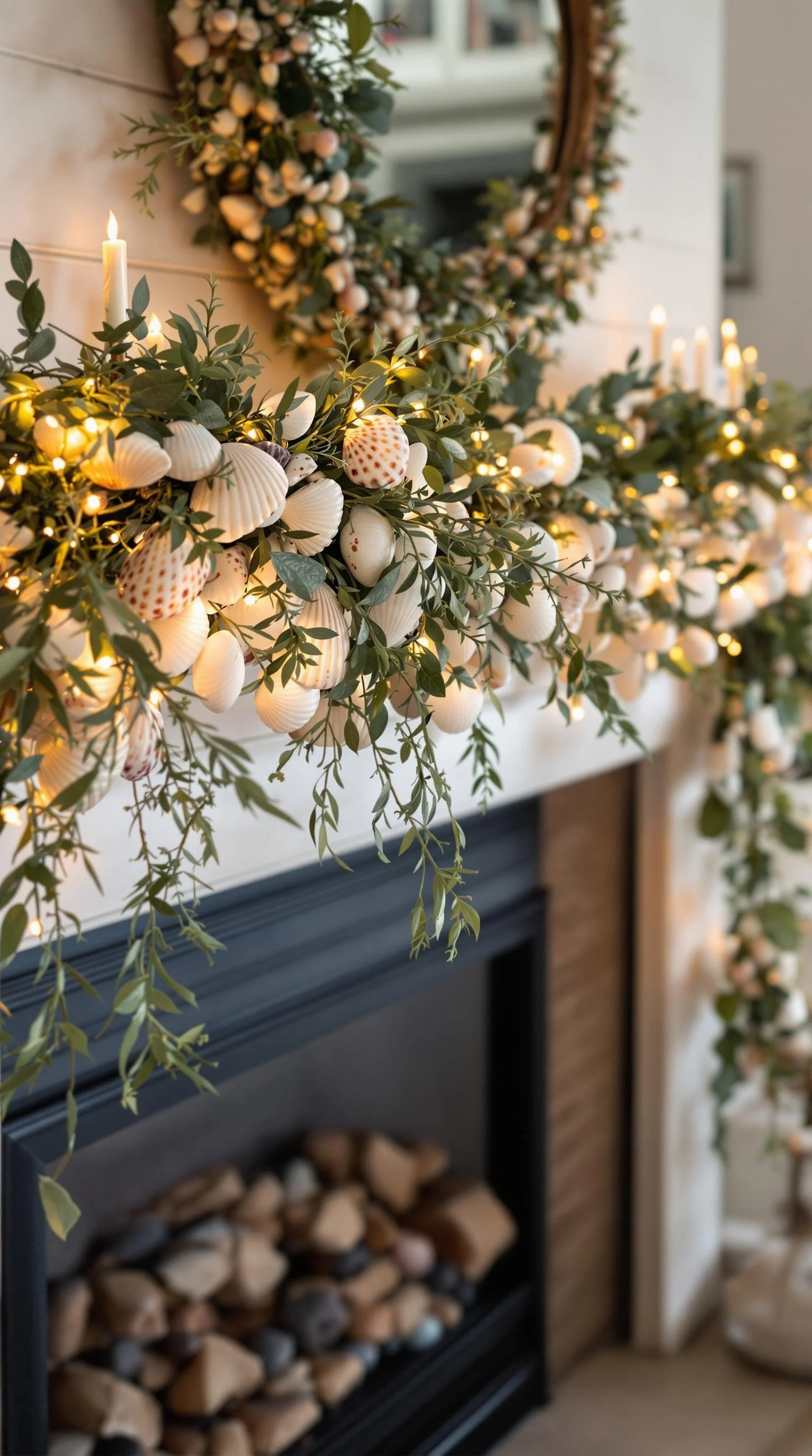 15 Christmas Mantel Decor Ideas for Charming Coastal Cottages — Celeste ...
