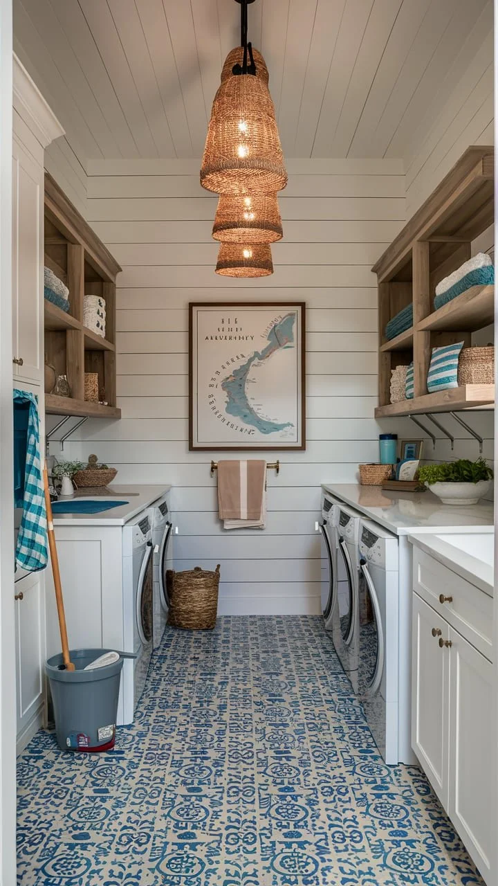 15 Coastal Chic Laundry Room Ideas — Celeste's Coastal Cottage