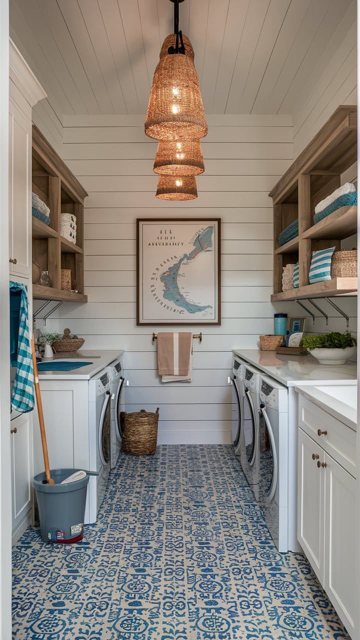 15 Coastal Chic Laundry Room Ideas — Coastal Cottage by Celeste