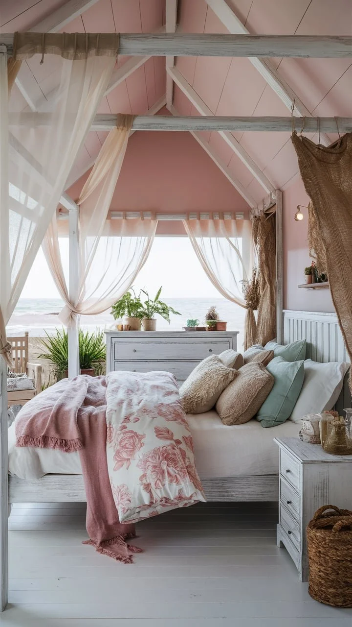 11 Inspirational Pink Coastal Home Decor Ideas — Celeste's Coastal Cottage