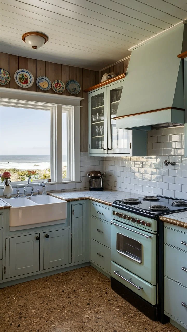20 Vintage Coastal Kitchen Ideas: Seaside Charm from the 1920s to 1940s ...