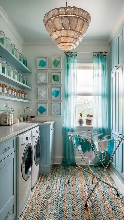 15 Coastal Chic Laundry Room Ideas — Coastal Cottage by Celeste