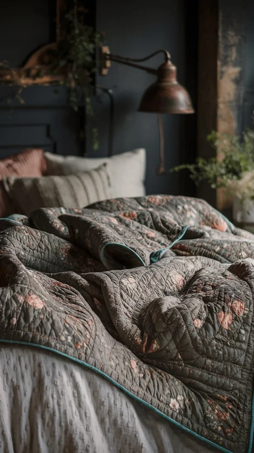 Dark Cottagecore Quilt