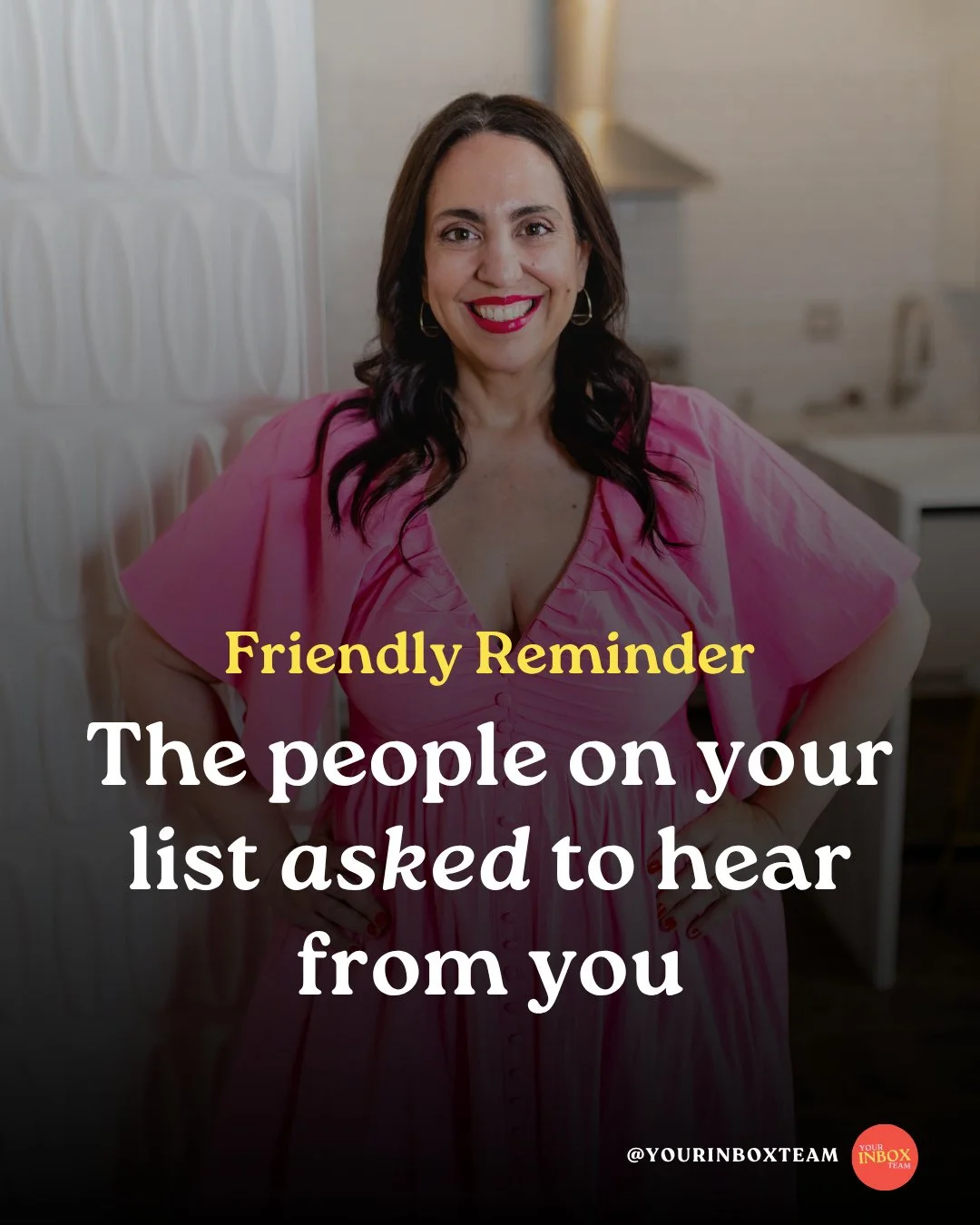 Don't ghost your email list. That is the same as just ignoring a comment asking about your services or products. These people want to hear from you. Show them what's available to them by skipping algorithms and sending them emails weekly. ⁠
⁠
We make