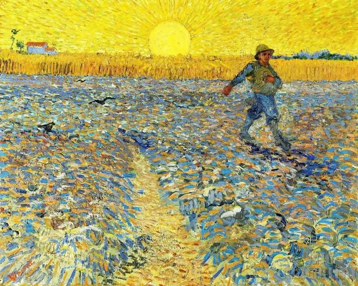Vincent van Gogh _ The Sower at Sunset (1888)….jpeg