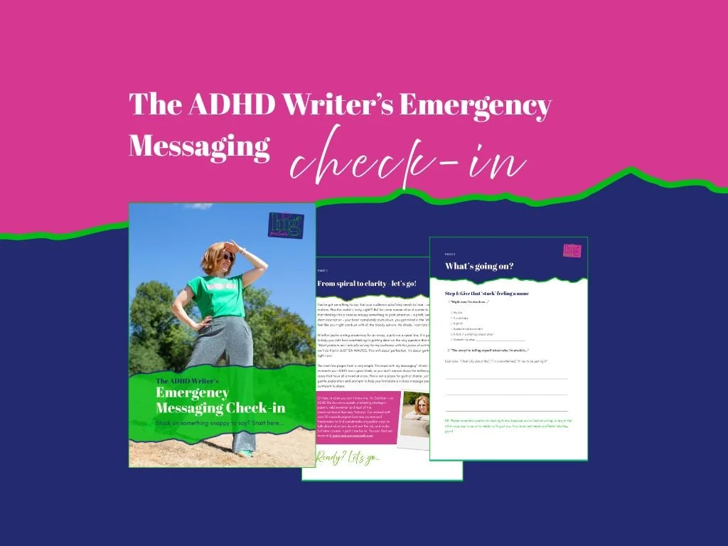 The ADHD Writer’s Emergency Messaging Check-In