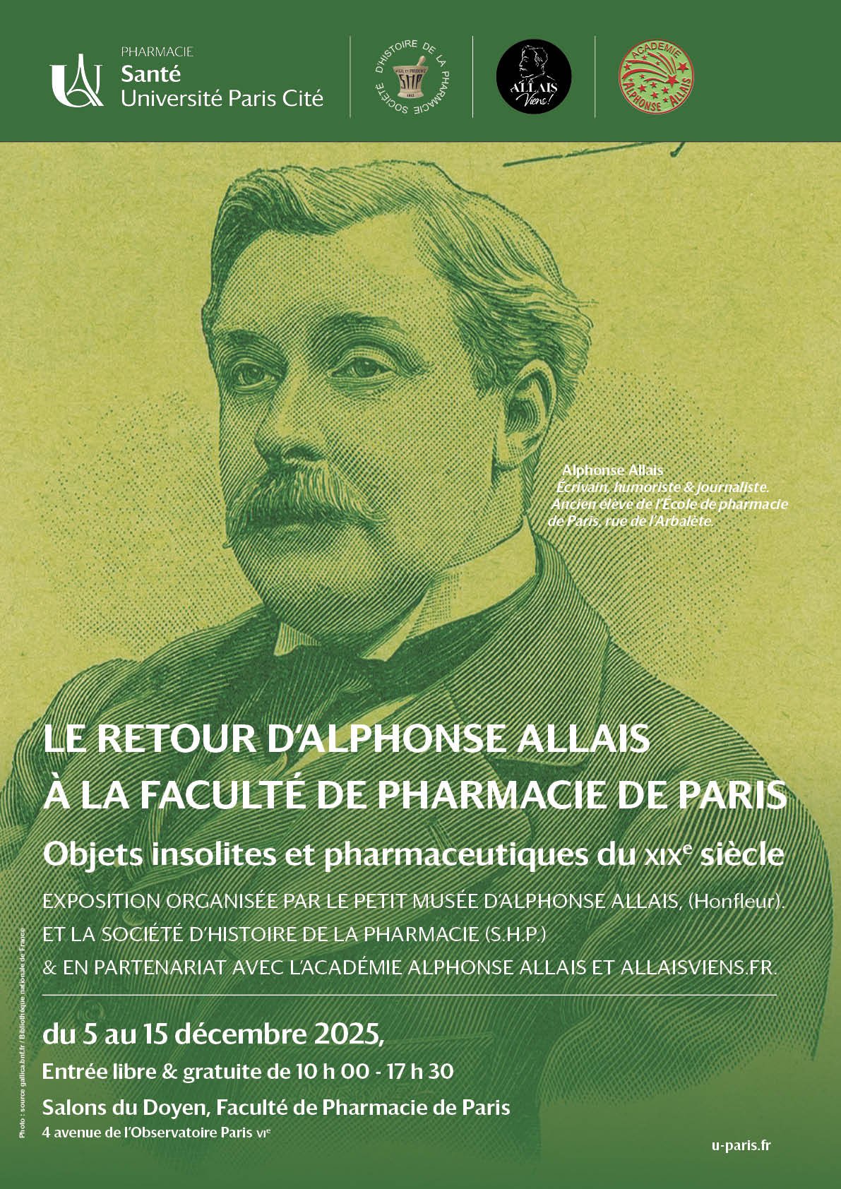 le retour d’alphonse allais à la Faculté de Pharmacie