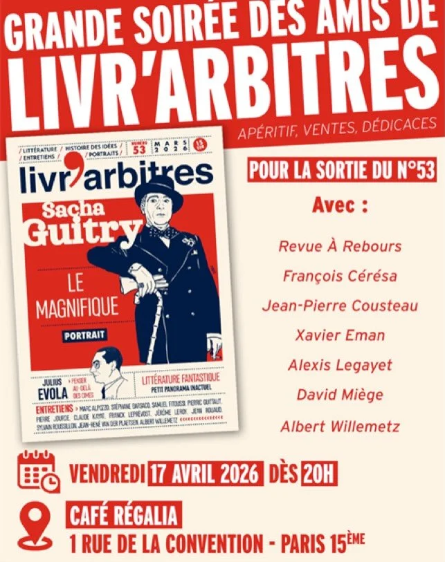 On &eacute;coute toujours avec plaisir @albert.willemetz ✨☺️
Pr&eacute;sident de l&rsquo;Association des Amis de Sacha Guitry, il sera pr&eacute;sent demain, 17 avril, &agrave; la soir&eacute;e organis&eacute;e par @livrarbitres , &agrave; l&rsquo;oc