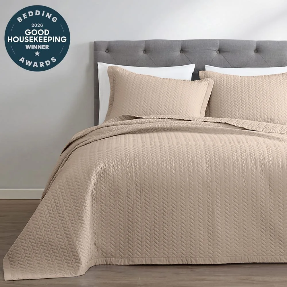 PeachSkinSheets Oversized Quilt Set Selected as a Good Housekeeping 2026 Bedding Award Winner