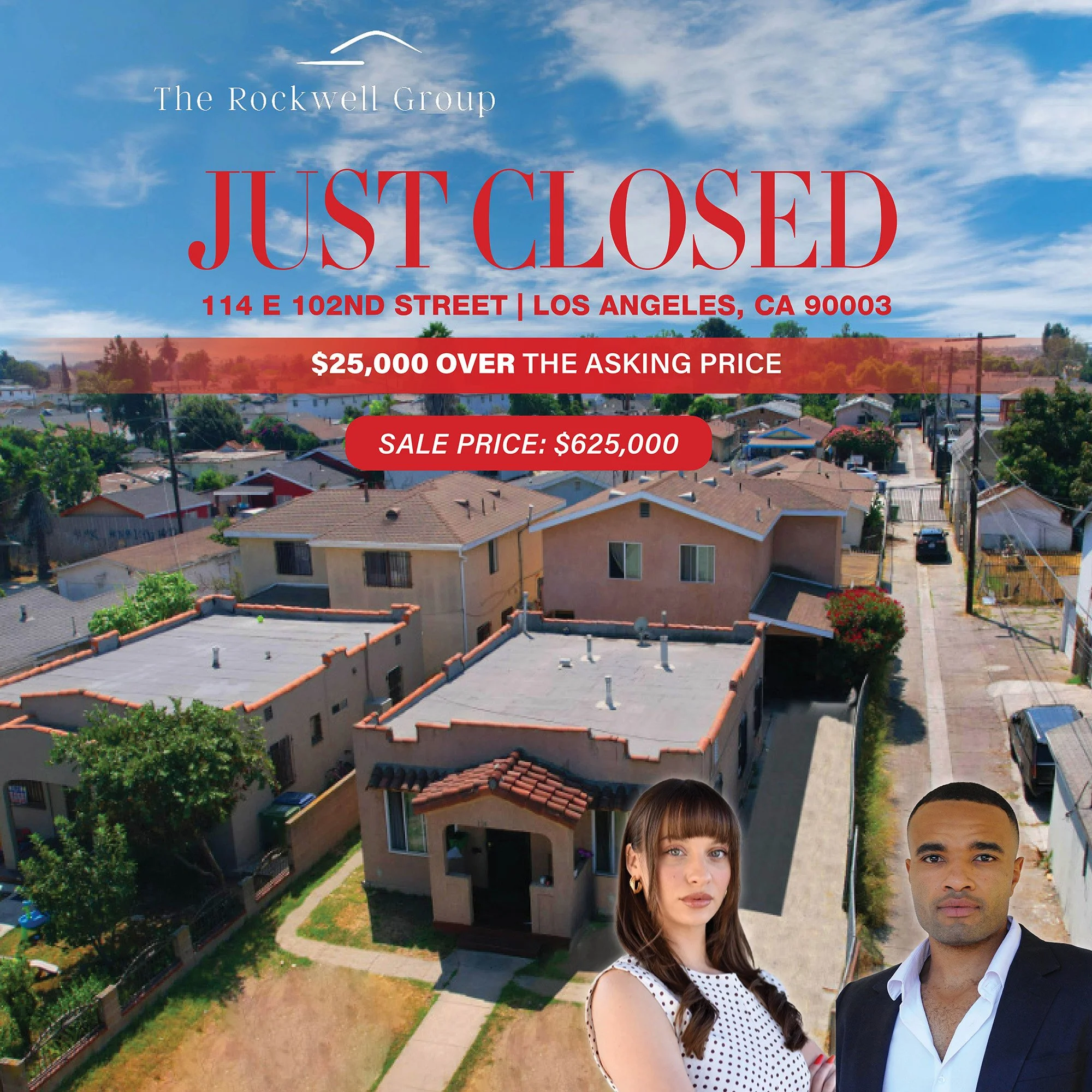 Sale Price $625,000 (25K Above Ask)