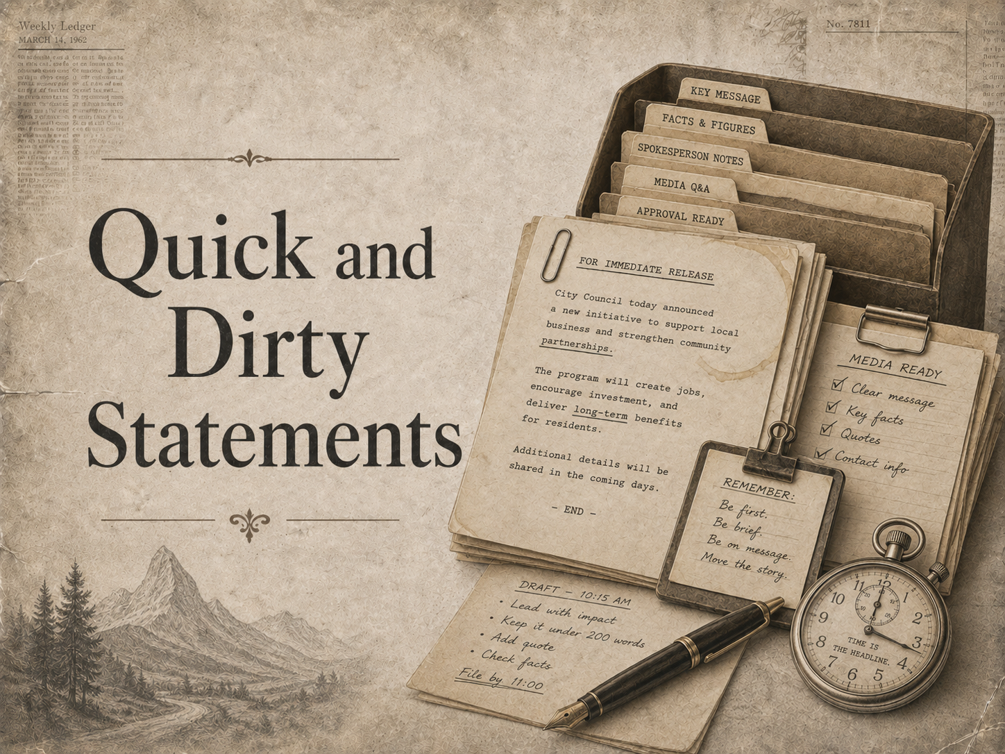 Quick and dirty statements
