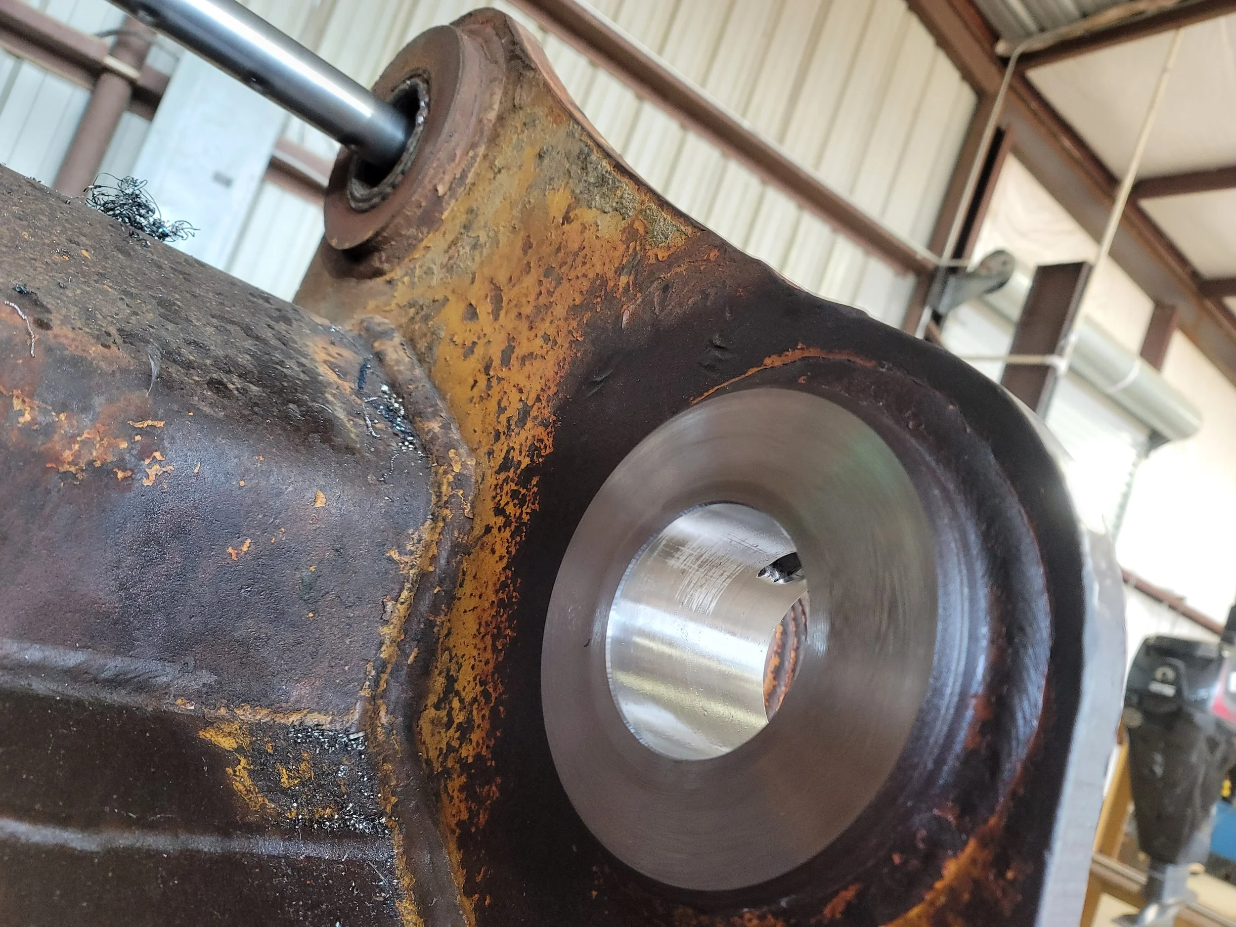 John Deere 210G Bucket Repair