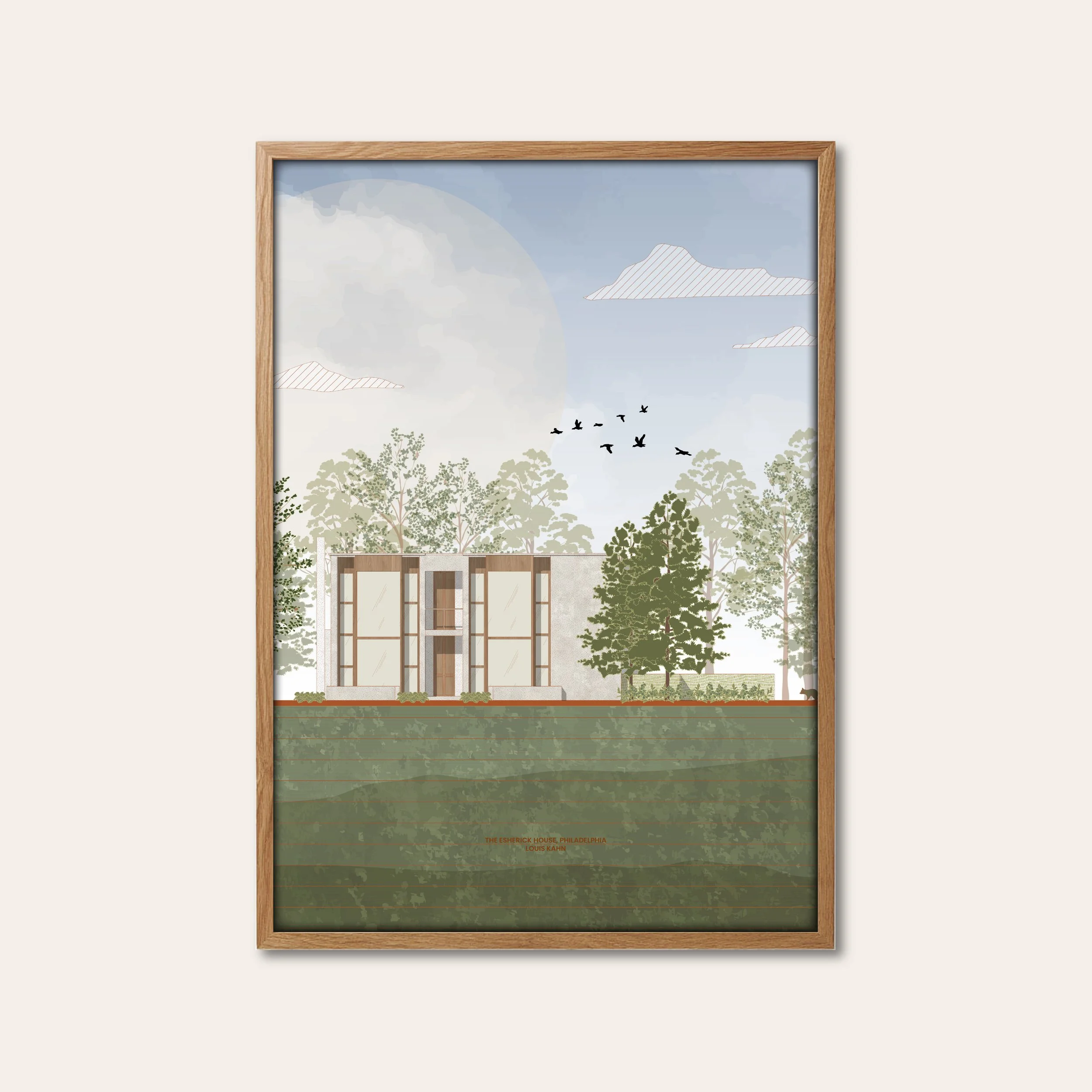 Esherick House Portrait, Louis Khan