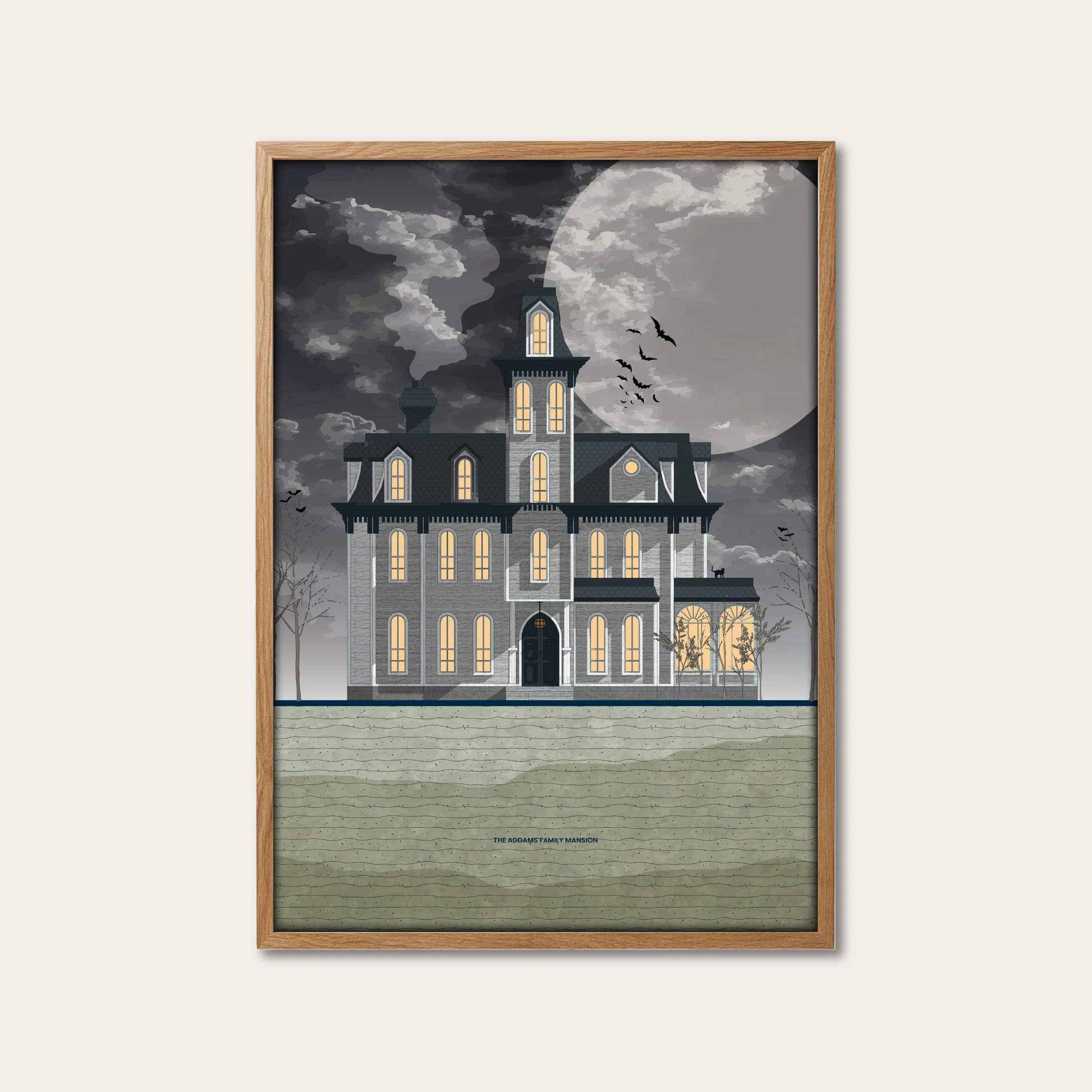 Addams Family Mansion House Portrait