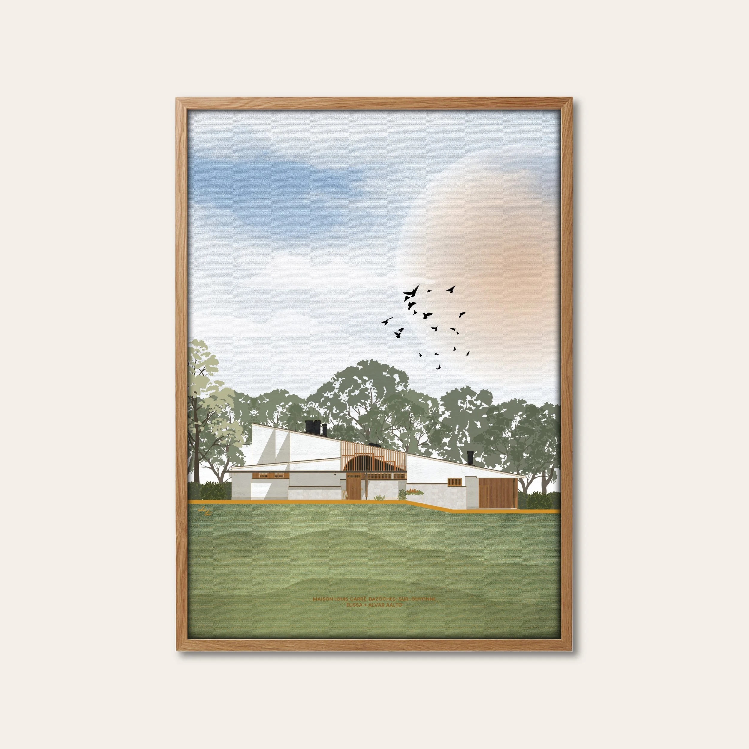 Maison Louis Carre House Portrait, Elissa & Alvar Aalto