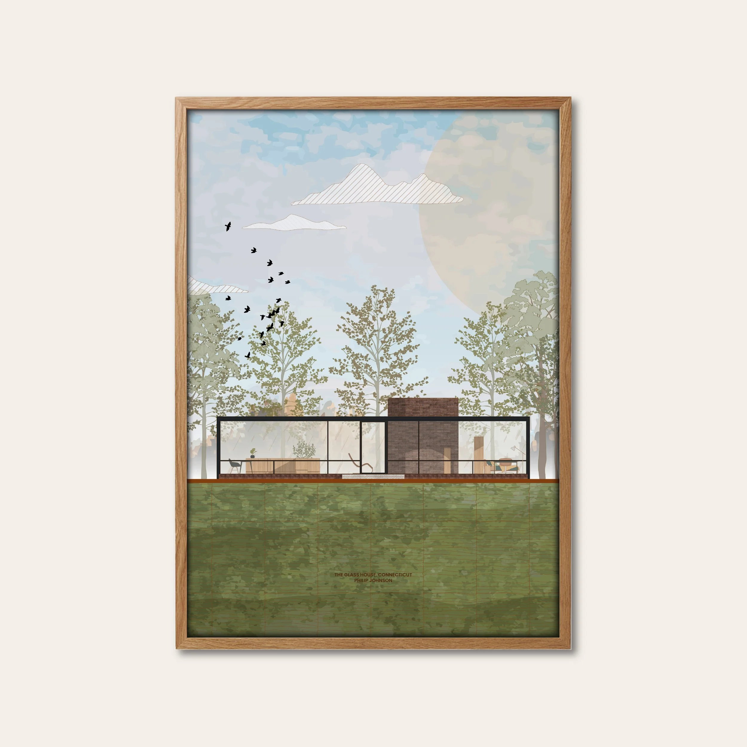 Glass House Portrait, Philip Johnson