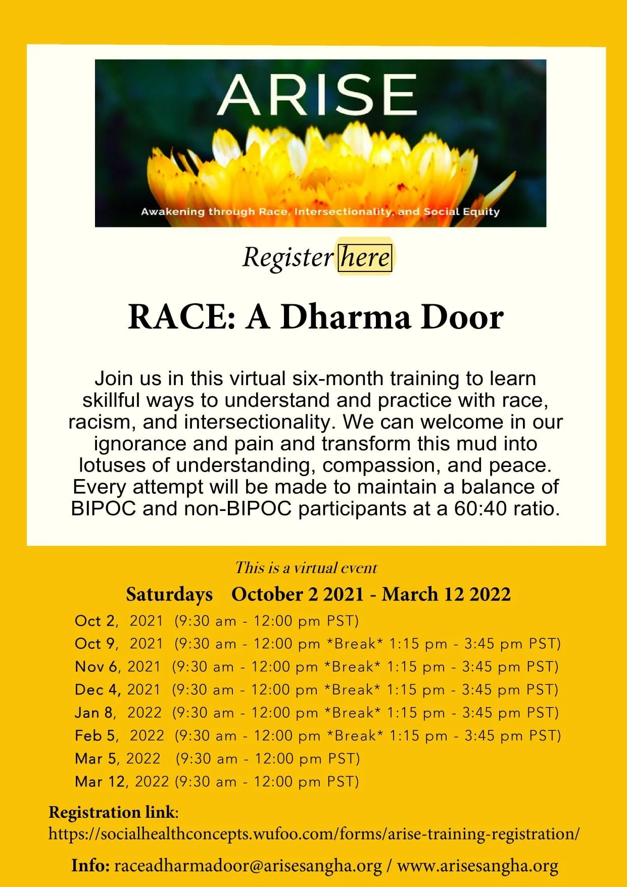 ARISE - Save the Dates